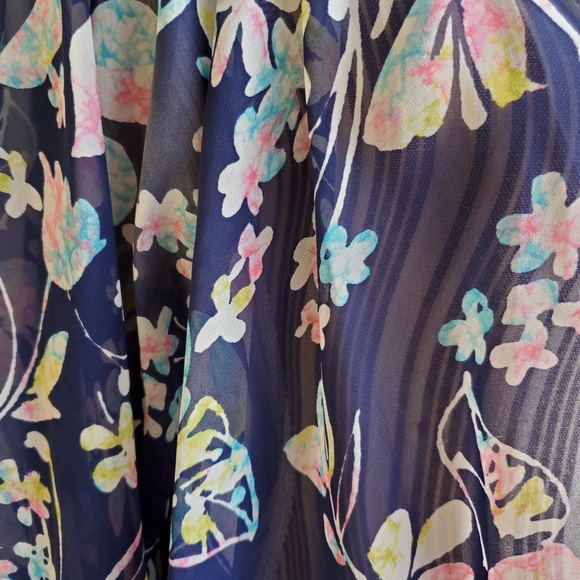 FOREVER 21 FLORAL KIMONO/coverup size S - Picture 6 of 7